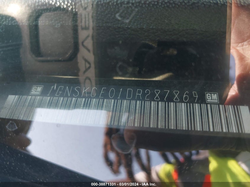 2013 CHEVROLET TAHOE LTZ - 1GNSKCE01DR287869