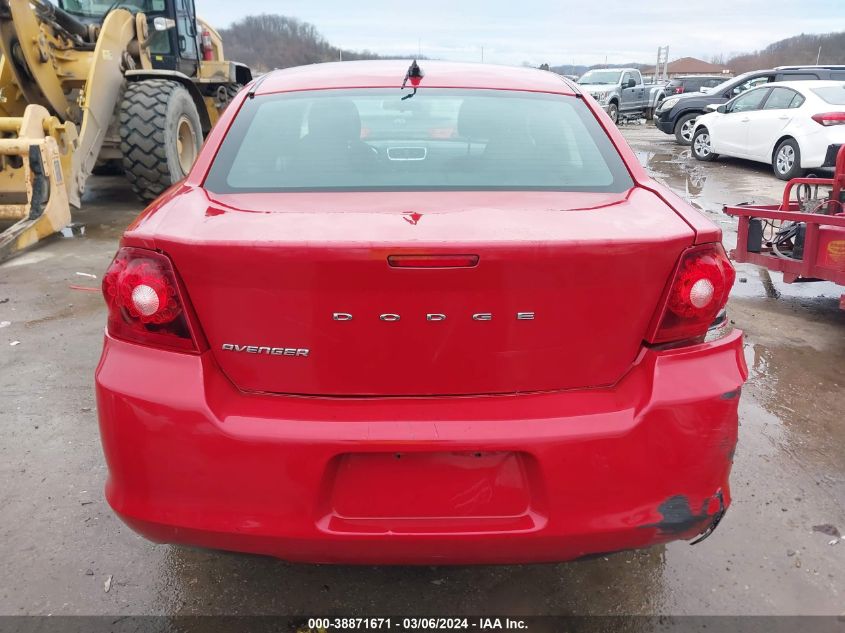 2013 Dodge Avenger Se VIN: 1C3CDZAB5DN643317 Lot: 38871671