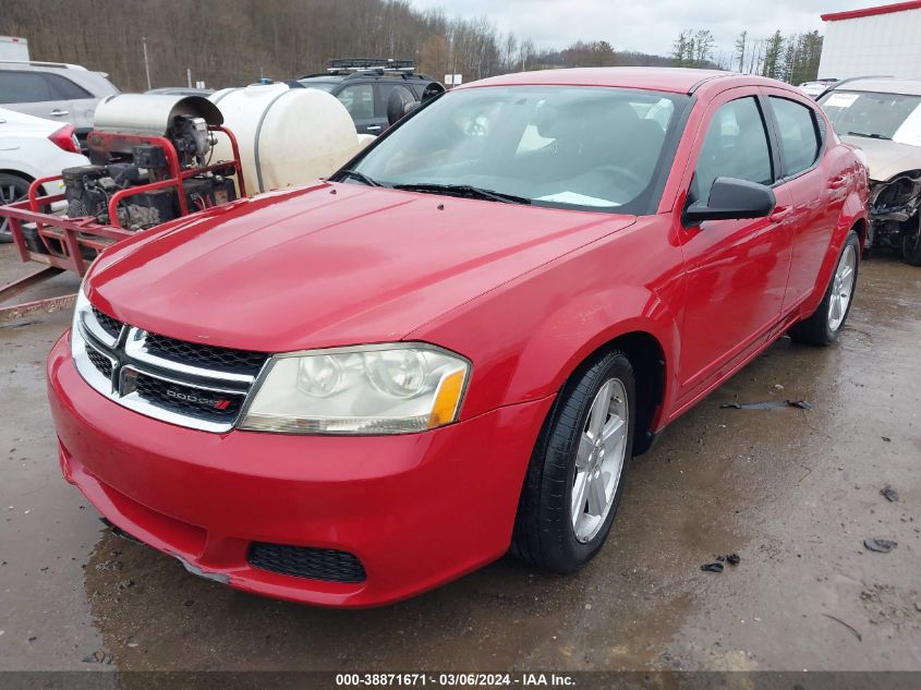 1C3CDZAB5DN643317 2013 Dodge Avenger Se