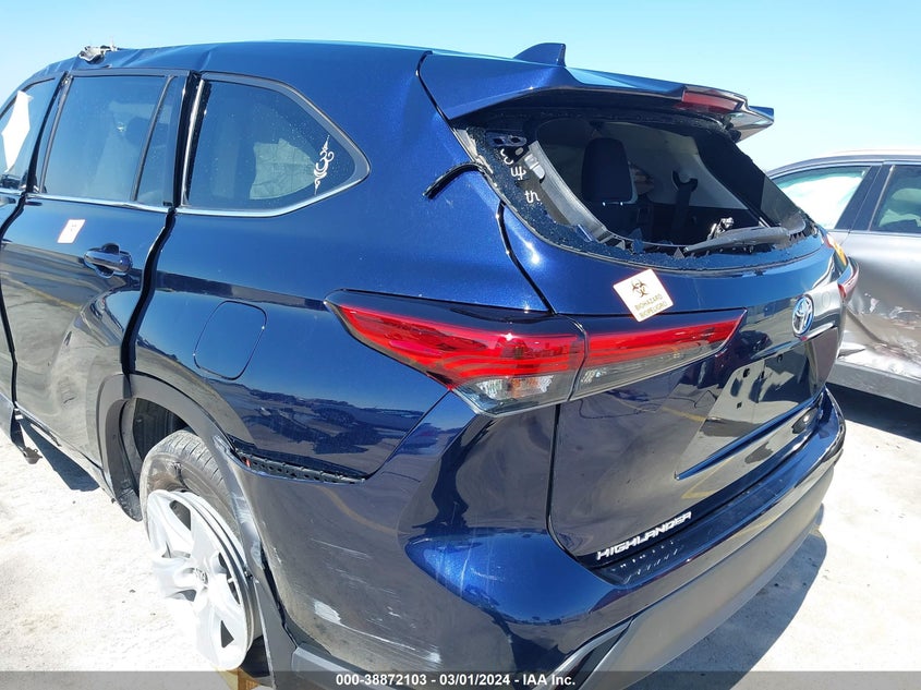 VIN 5TDZZRAH0MS522989 2021 TOYOTA HIGHLANDER LE