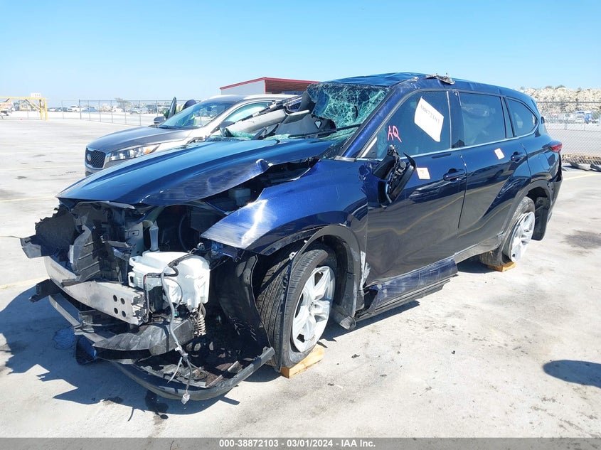 VIN 5TDZZRAH0MS522989 2021 TOYOTA HIGHLANDER LE