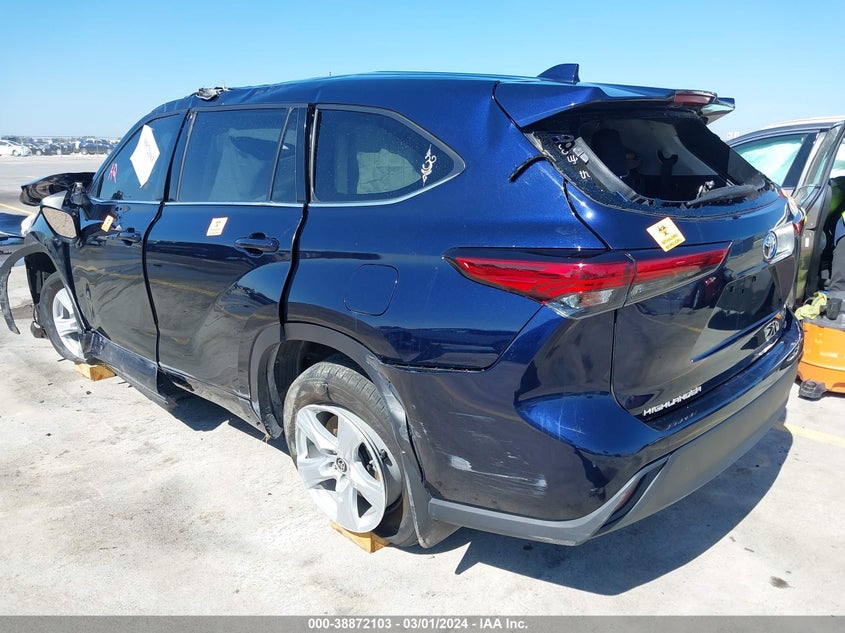 VIN 5TDZZRAH0MS522989 2021 TOYOTA HIGHLANDER LE
