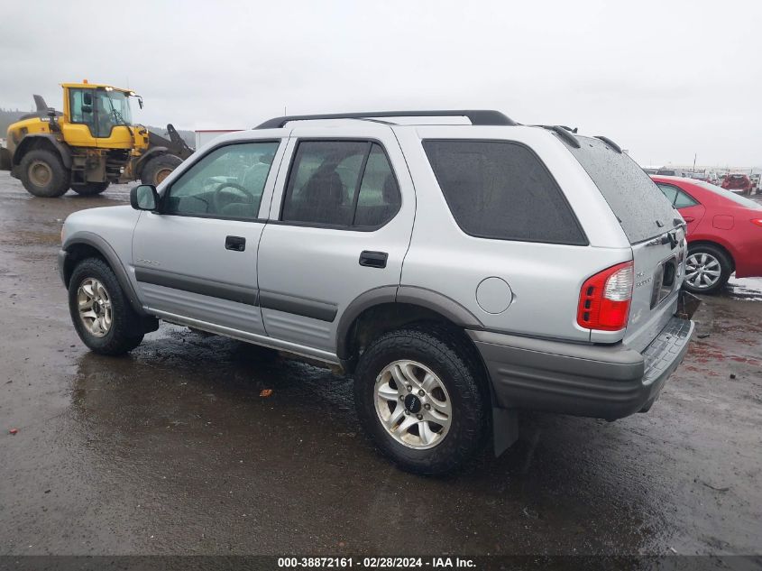 2003 Isuzu Rodeo S 3.2L V6 VIN: 4S2DM58WX34309018 Lot: 38872161