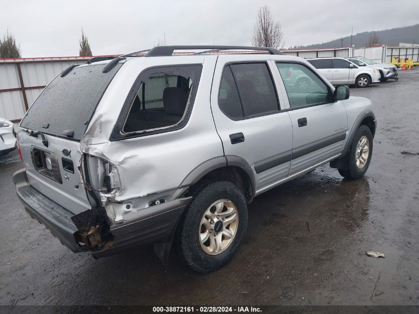 2003 Isuzu Rodeo S 3.2L V6 VIN: 4S2DM58WX34309018 Lot: 38872161