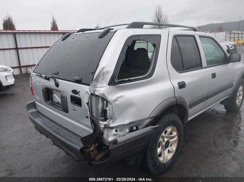 2003 Isuzu Rodeo S 3.2L V6 VIN: 4S2DM58WX34309018 Lot: 38872161