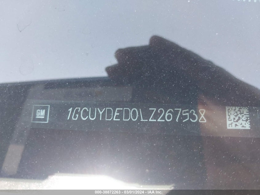 2020 CHEVROLET SILVERADO 1500 4WD  SHORT BED LT - 1GCUYDED0LZ267538