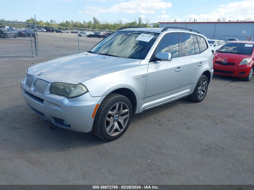 2008 BMW X3 3.0Si VIN: WBXPC93458WJ20171 Lot: 38872785