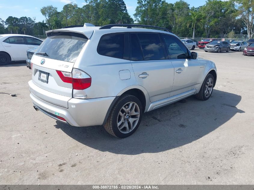 2008 BMW X3 3.0Si VIN: WBXPC93458WJ20171 Lot: 38872785