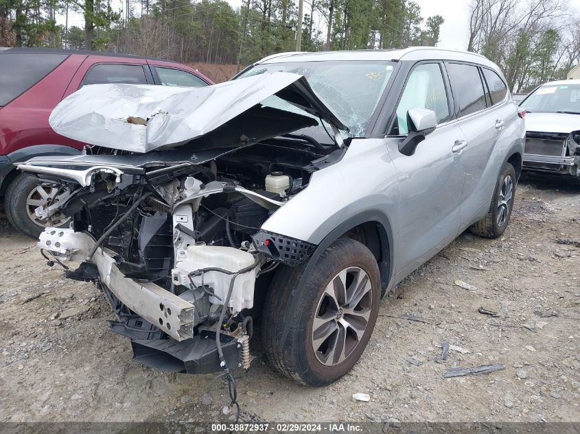 2021 Toyota Highlander Xle VIN: 5TDGZRAH7MS037675 Lot: 38872937