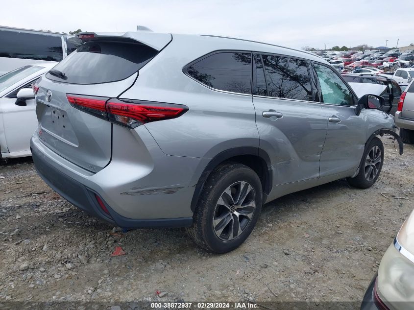 2021 Toyota Highlander Xle VIN: 5TDGZRAH7MS037675 Lot: 38872937