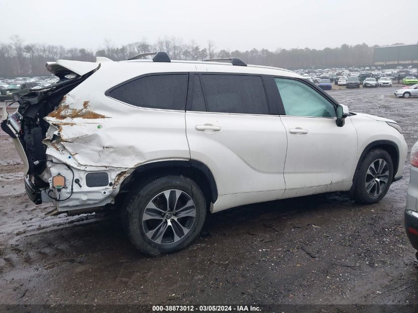 2021 Toyota Highlander Xle VIN: 5TDGZRBH9MS537996 Lot: 38873012