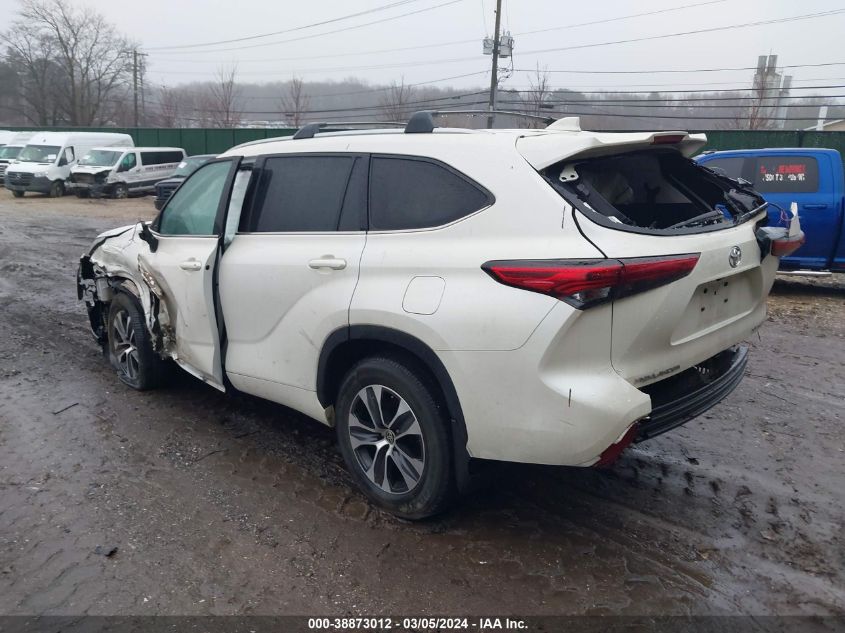 2021 Toyota Highlander Xle VIN: 5TDGZRBH9MS537996 Lot: 38873012