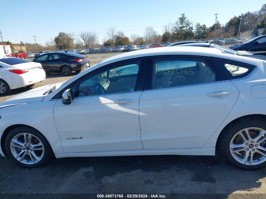 2018 Ford Fusion Hybrid Se VIN: 3FA6P0LUXJR177683 Lot: 38873765