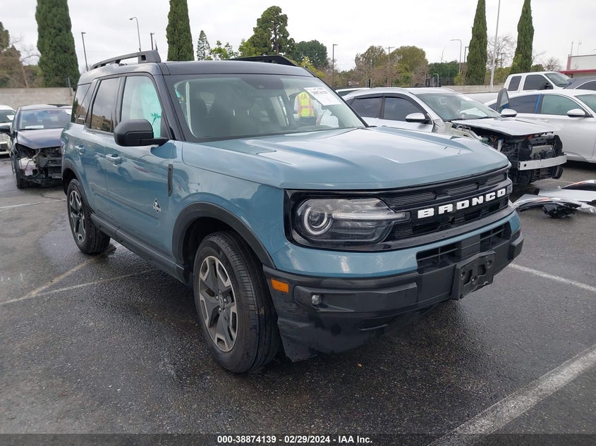 2023 Ford Bronco Sport Outer Banks VIN: 3FMCR9C61PRD32025 Lot: 38874139