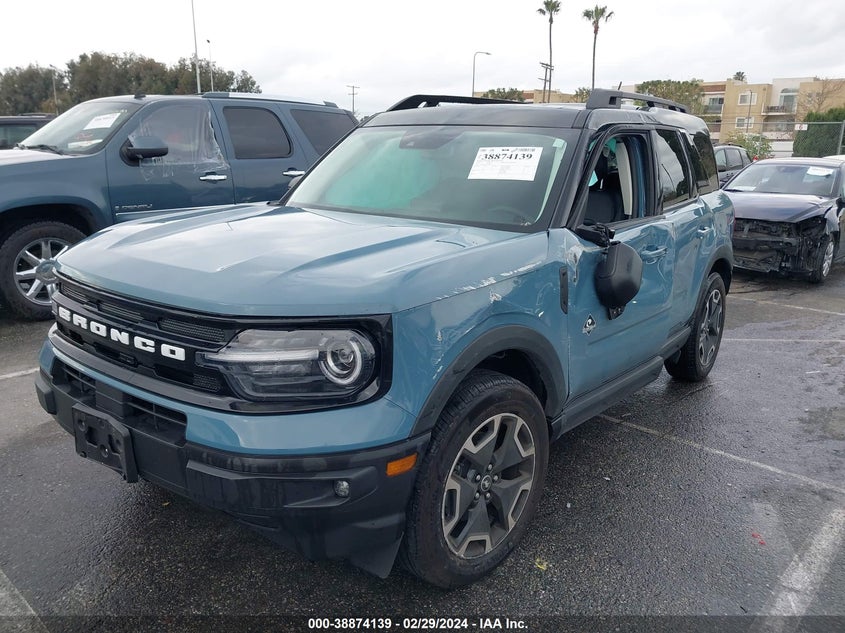 2023 Ford Bronco Sport Outer Banks VIN: 3FMCR9C61PRD32025 Lot: 38874139