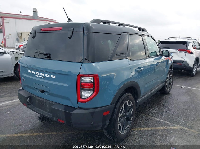 2023 Ford Bronco Sport Outer Banks VIN: 3FMCR9C61PRD32025 Lot: 38874139