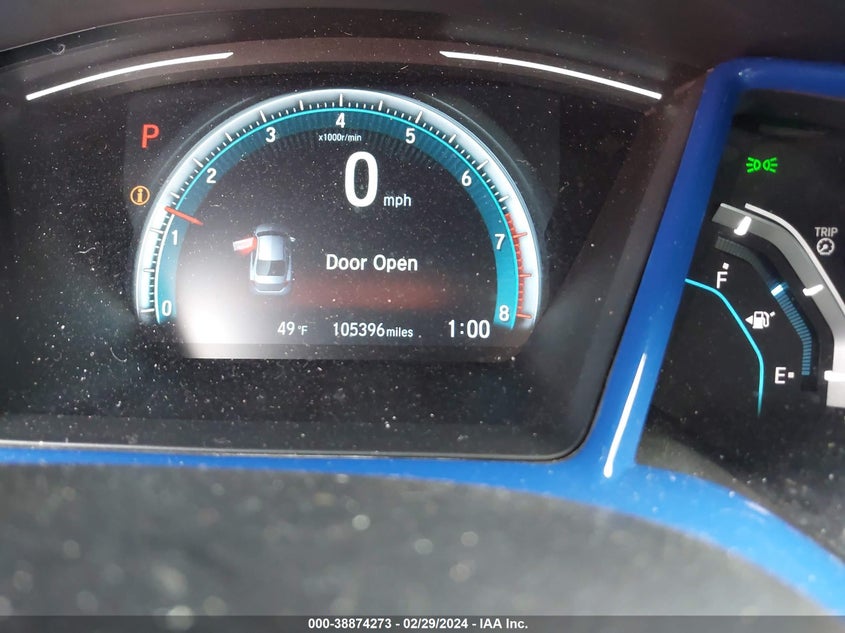 VIN 19XFC2F75HE017896 2017 HONDA CIVIC EX