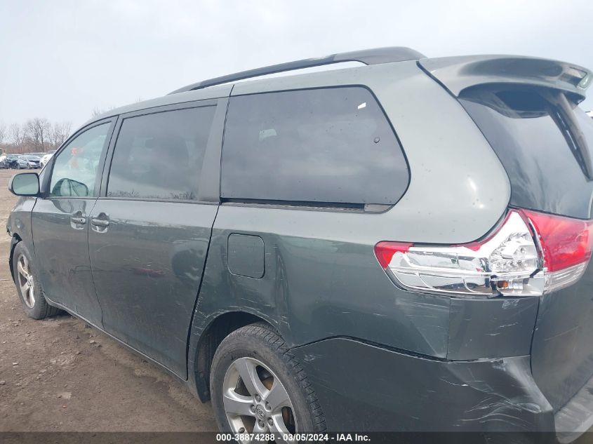 2013 Toyota Sienna Le V6 8 Passenger VIN: 5TDKK3DC6DS405369 Lot: 38874288