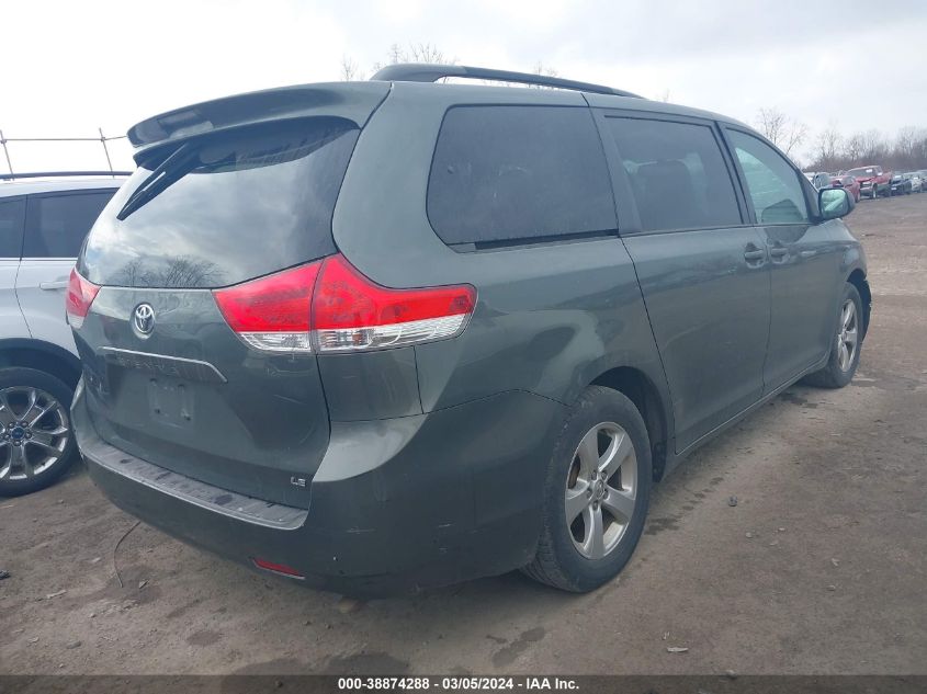 2013 Toyota Sienna Le V6 8 Passenger VIN: 5TDKK3DC6DS405369 Lot: 38874288