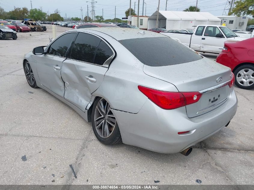 2014 Infiniti Q50 Premium VIN: JN1BV7AP4EM692135 Lot: 38874654