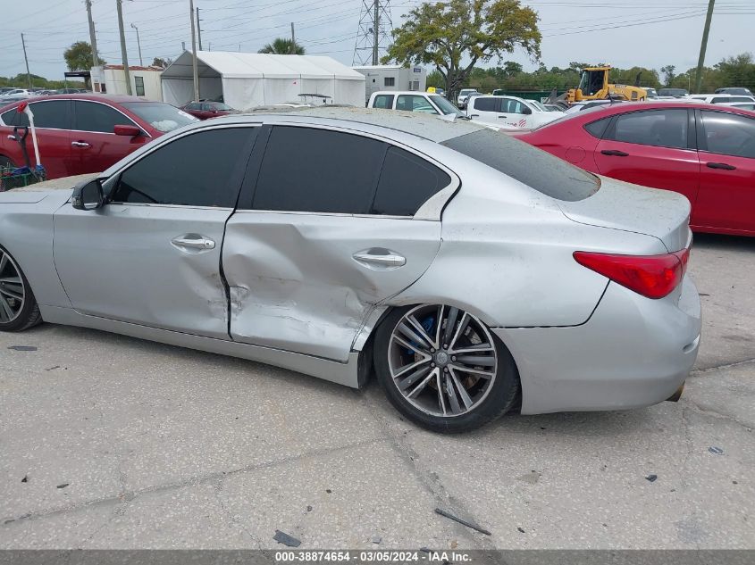 2014 Infiniti Q50 Premium VIN: JN1BV7AP4EM692135 Lot: 38874654