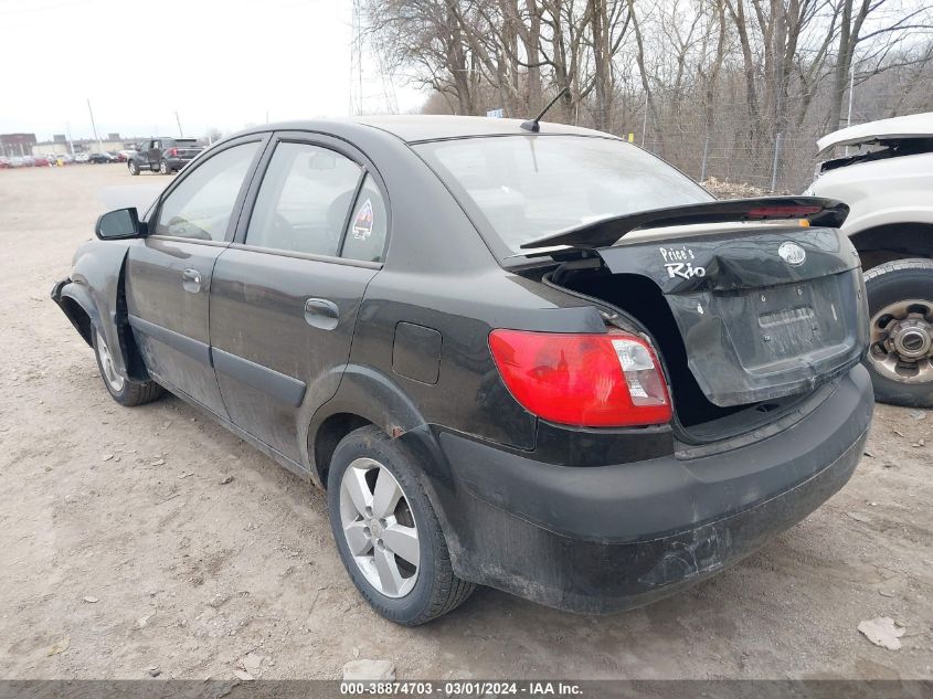 2008 Kia Rio Sx VIN: KNADE123486389487 Lot: 38874703