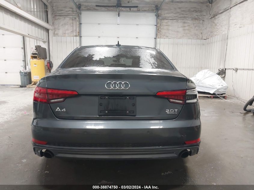 2017 Audi A4 2.0T Premium VIN: WAUENAF42HN002867 Lot: 38874750