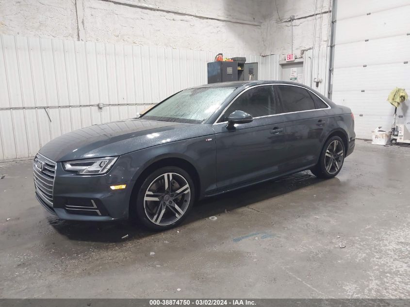 2017 Audi A4 2.0T Premium VIN: WAUENAF42HN002867 Lot: 38874750