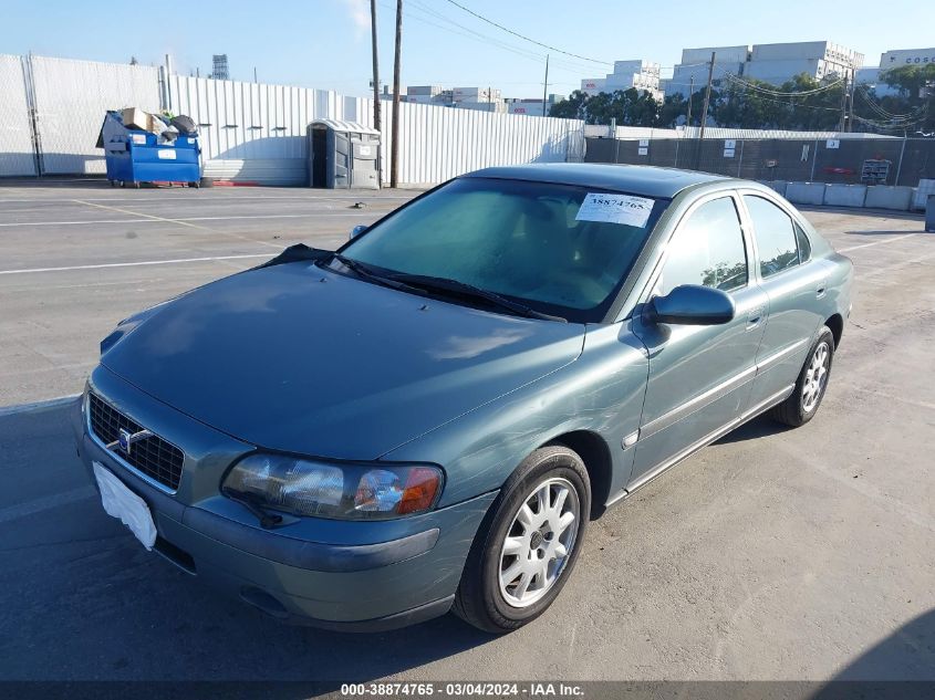 2001 Volvo S60 2.4 VIN: YV1RS61R612077327 Lot: 38874765