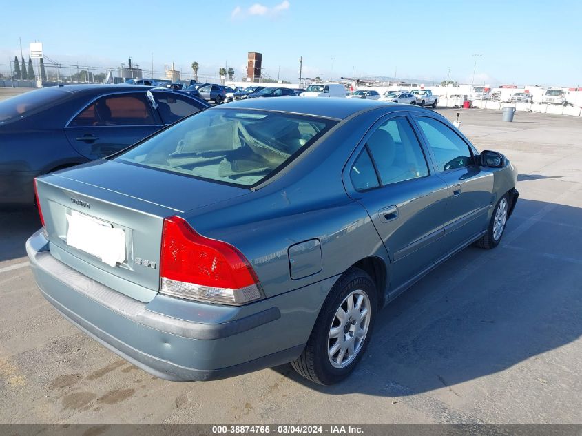 2001 Volvo S60 2.4 VIN: YV1RS61R612077327 Lot: 38874765