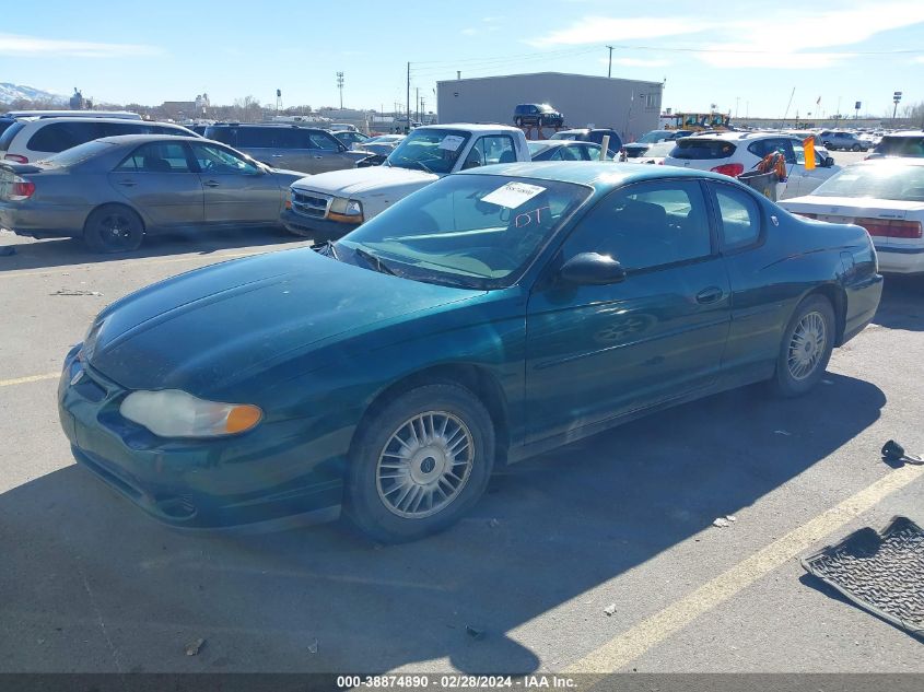 2001 Chevrolet Monte Carlo Ls VIN: 2G1WW15E919138395 Lot: 38874890