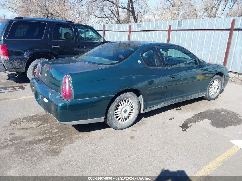 2001 Chevrolet Monte Carlo Ls VIN: 2G1WW15E919138395 Lot: 38874890