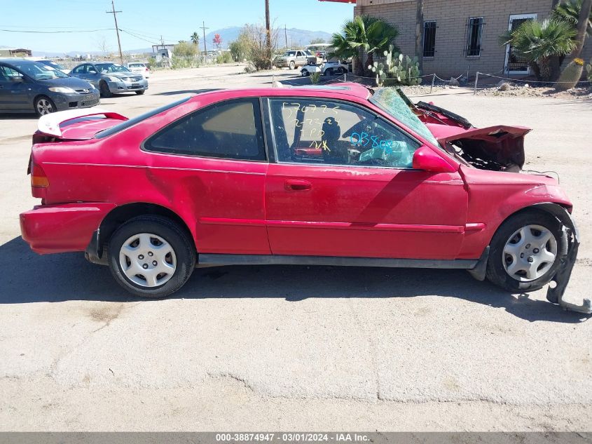 1998 Honda Civic Ex VIN: 1HGEJ8249WL013808 Lot: 40288709