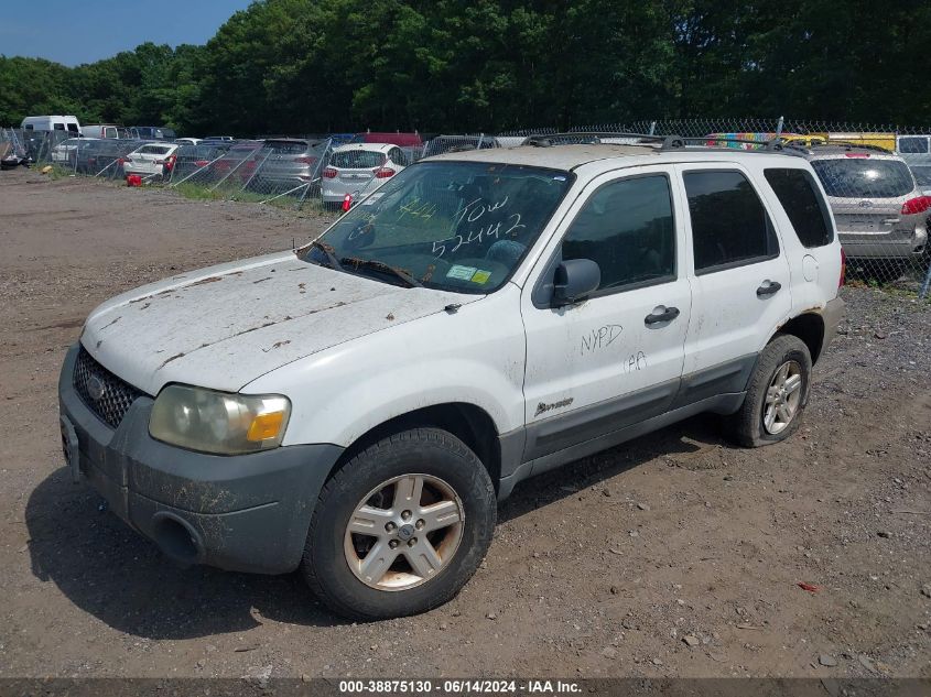 1FMYU96H06KA52939 2006 Ford Escape Hybrid