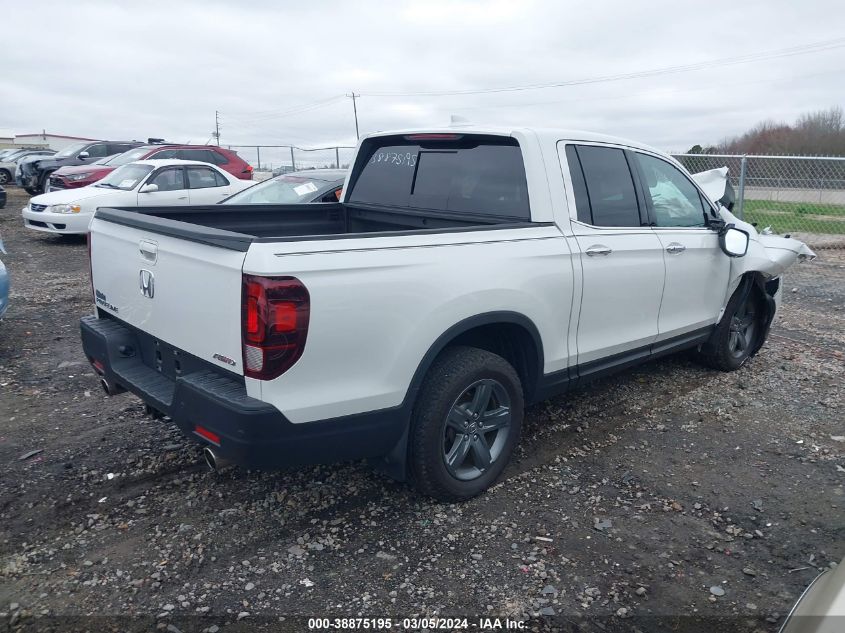 2023 Honda Ridgeline Rtl-E VIN: 5FPYK3F7XPB009522 Lot: 38875195