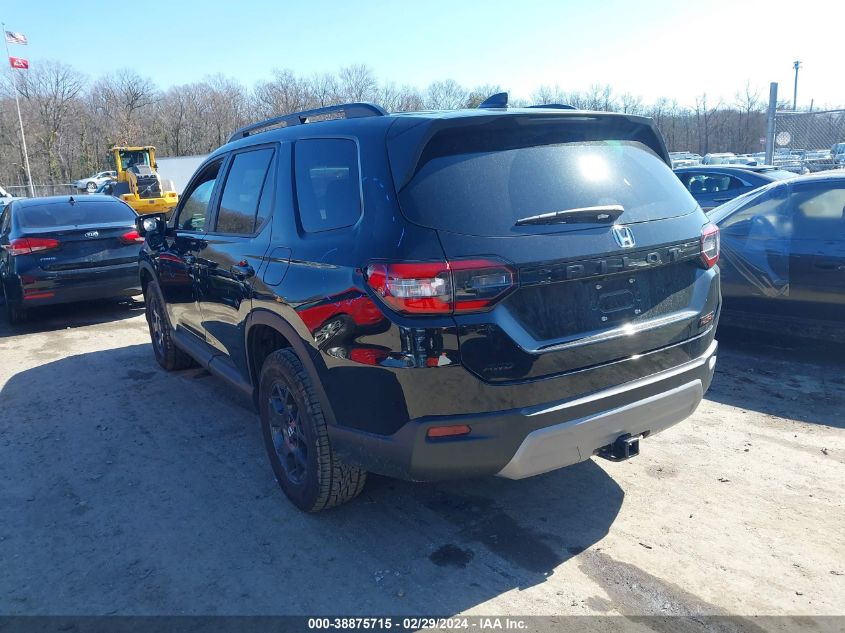 2023 Honda Pilot Awd Trailsport VIN: 5FNYG1H6XPB051644 Lot: 38875715