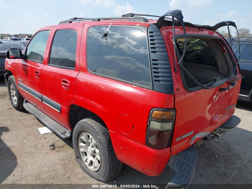 2001 Chevrolet Tahoe Lt VIN: 1GNEC13T81R108671 Lot: 38876010