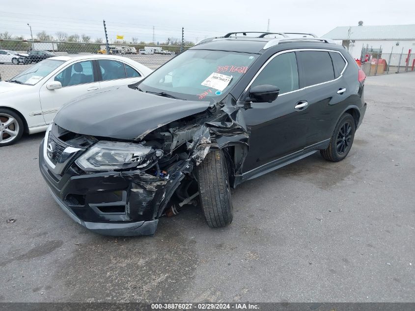 2017 Nissan Rogue Sv VIN: KNMAT2MT0HP555657 Lot: 38876027