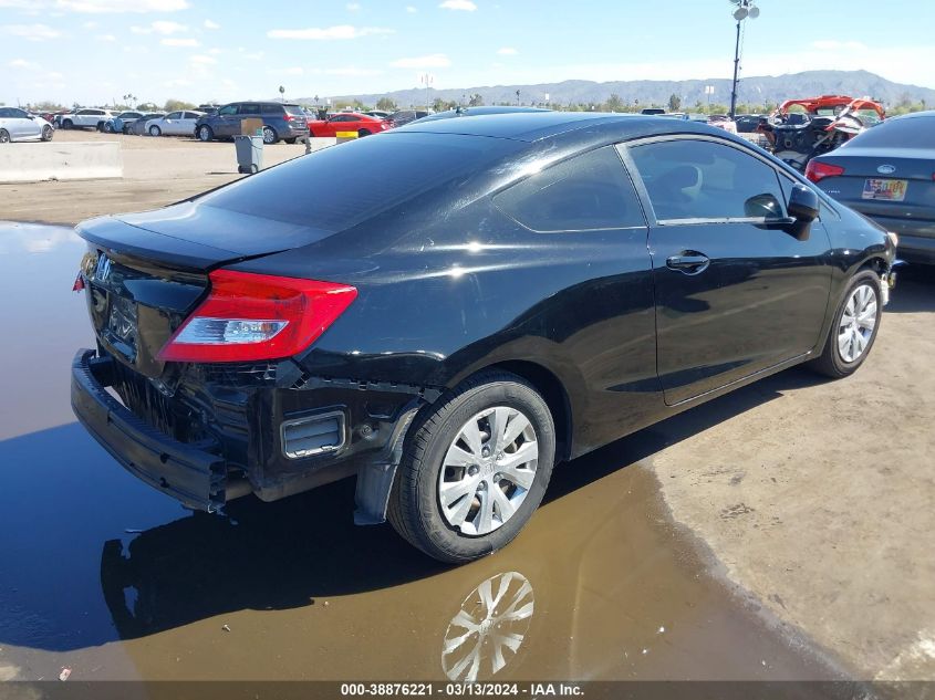 2012 Honda Civic Lx VIN: 2HGFG3B52CH551306 Lot: 38876221