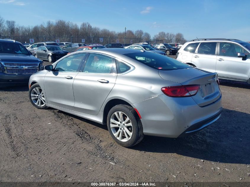 2015 Chrysler 200 Limited VIN: 1C3CCCAB5FN707505 Lot: 38876367