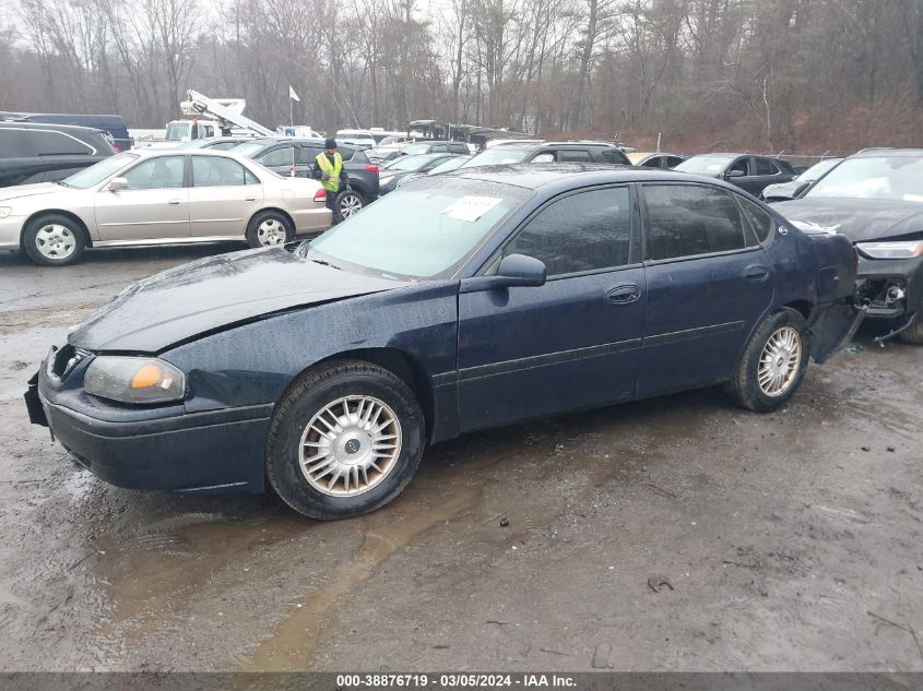 2001 Chevrolet Impala VIN: 2G1WF52E419283274 Lot: 38876719