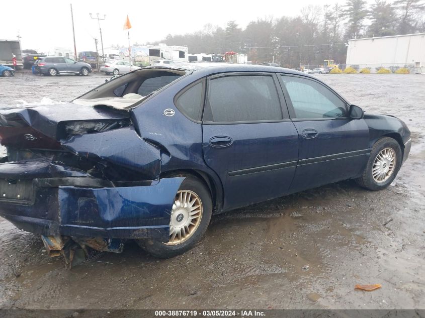 2001 Chevrolet Impala VIN: 2G1WF52E419283274 Lot: 38876719