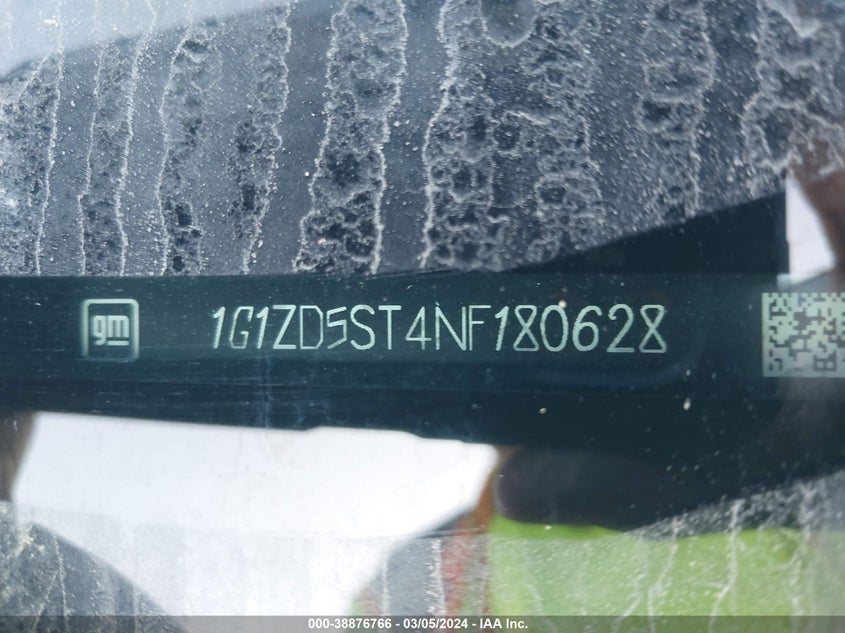 2022 CHEVROLET MALIBU FWD LT - 1G1ZD5ST4NF180628