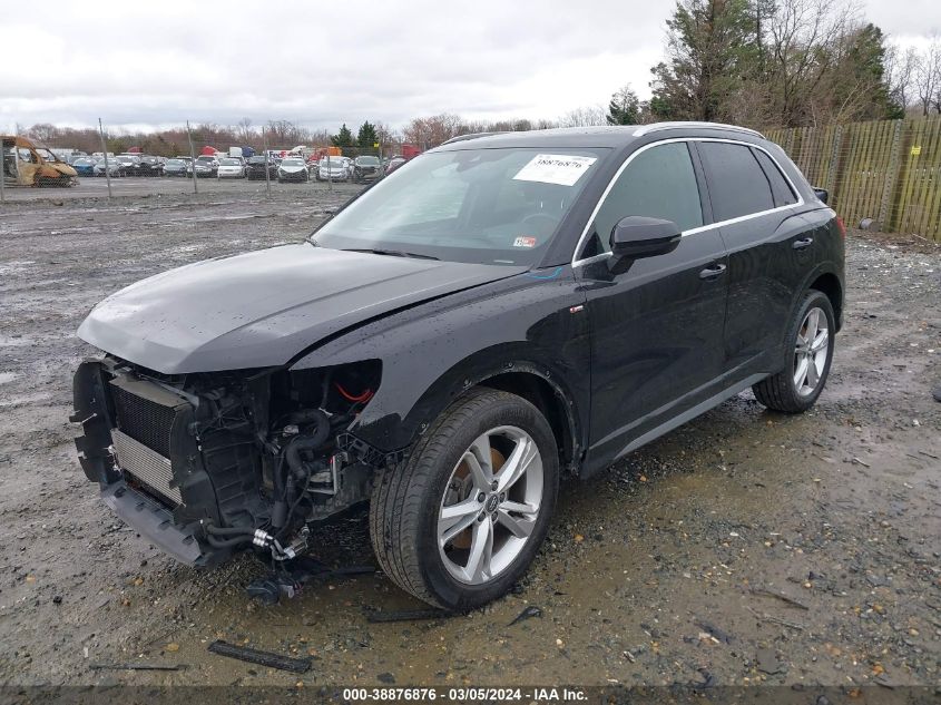 2020 Audi Q3 Premium 45 Tfsi S Line Quattro Tiptronic VIN: WA1DECF33L1012397 Lot: 38876876