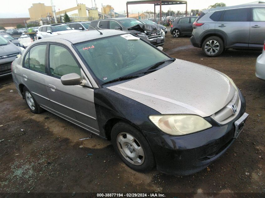 2004 Honda Civic Hybrid VIN: JHMES96644S000866 Lot: 38877194