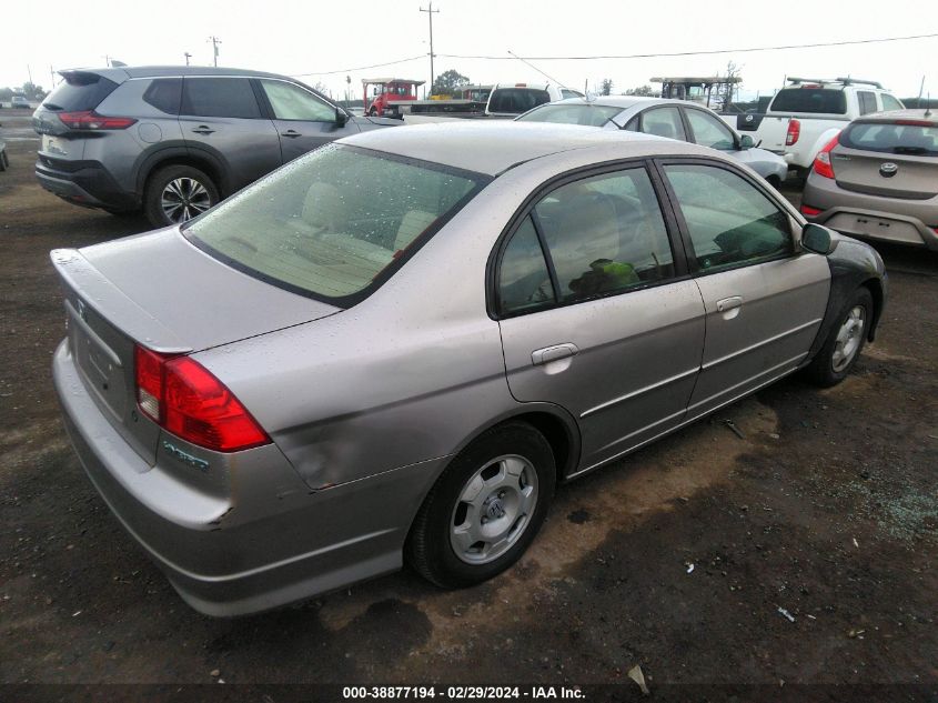 2004 Honda Civic Hybrid VIN: JHMES96644S000866 Lot: 38877194