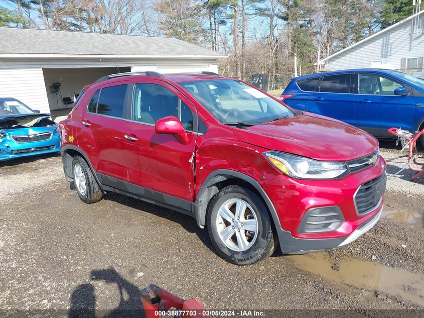 VIN 3GNCJLSB1KL308169 2019 CHEVROLET TRAX LT