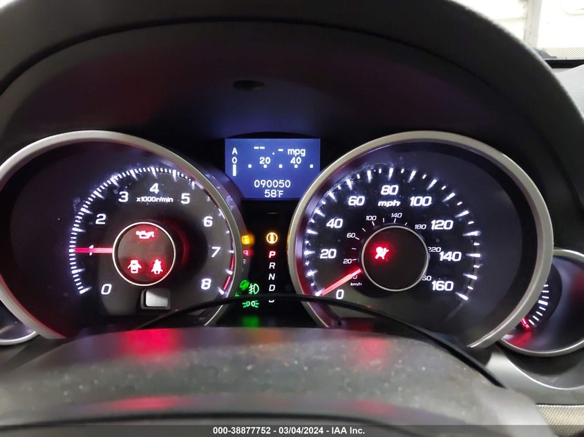 2012 ACURA TL VIN: 19UUA9F50CA007231