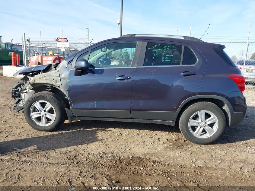 VIN 3GNCJLSB4KL301281 2019 CHEVROLET TRAX 1LT