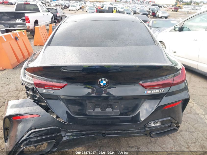 2022 BMW M850I Gtan Coupe xDrive VIN: WBAGV8C08NCG92363 Lot: 38878027